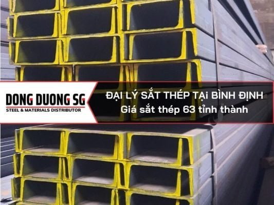 Đại lý sắt thép tại Bình Định: Chuyên cung cấp các loại thép hình I U V H công nghiệp