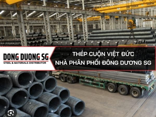 Thép cuộn Việt Đức : Kho thép cuộn xây dựng của nhà máy Việt Đức