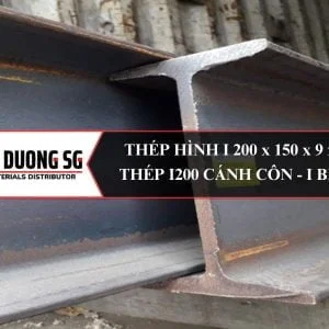 Thép hình I 200 x 150 x 9 x 16 - Thép I200x150 cánh côn - I Beam - Thép hình nhập khẩu