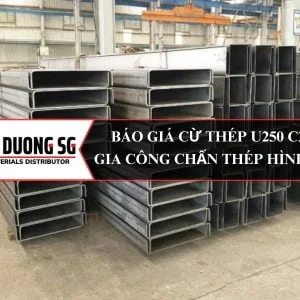 Báo giá cừ thép U250 C250 - Công ty gia công chấn thép hình U, V, C, Z, L theo yêu cầu