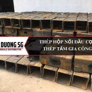 Gia công thép hộp nối đầu cọc bê tông - Thép tấm gia công