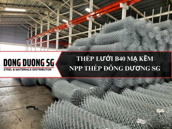 Thép lưới B40 mạ kẽm - Nhà phân phối thép Đông Dương SG hân hạnh cung cấp các sản phẩm lưới thép B40 chất lượng cao.