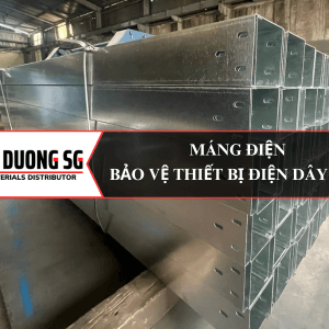 Máng điện, bảo vệ thiết bị điện và dây cáp.