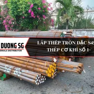 Láp thép tròn đặc S45C, thép cơ khí số 1 được phân phối tại công ty thép Đong Dương SG.
