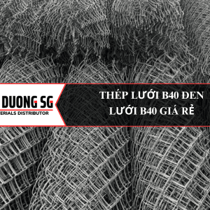 Thép lưới b40 đen ( hàng lưới thép không xi mạ kẽm ), giá rẻ cạnh tranh, chuyên dùng cho hàng rào và thi công đổ sàn nền bê tông.