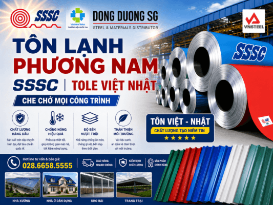 Tôn lạnh Phương Nam SSSC - Tole Việt Nhật