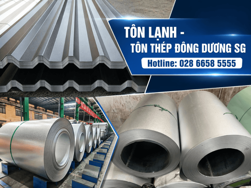 Tôn lạnh là loại thép mạ hợp kim nhôm–kẽm (Al-Zn) trên bề mặt, giúp chống ăn mòn, phản xạ nhiệt tốt và bền hơn tôn kẽm thông thường.