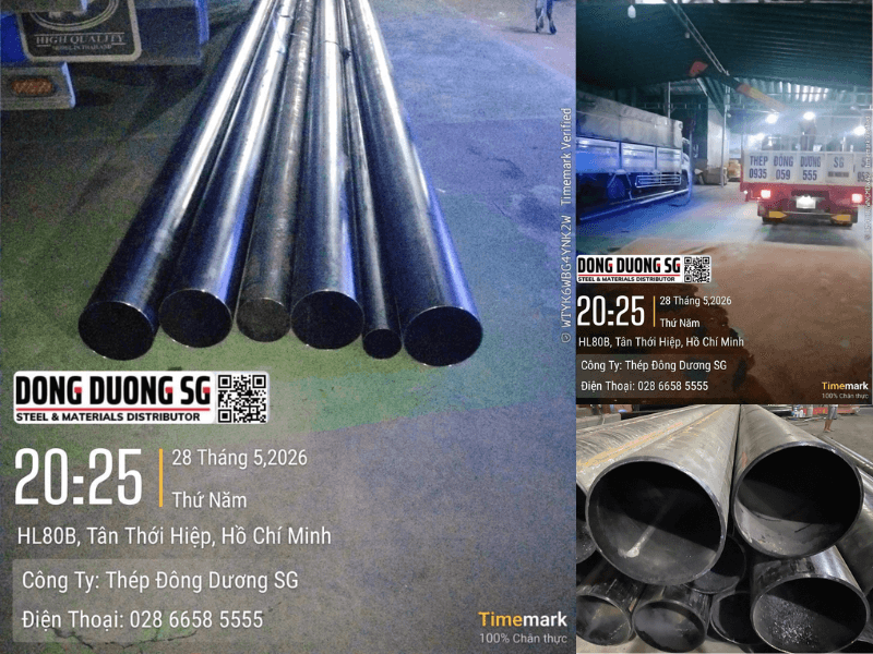Bàn giao 2 tấn thép ống tại chành xe quận 12 TPHCM giao đi Mũi Né Bình Thuận với ống thép đen D168 D219 D114
