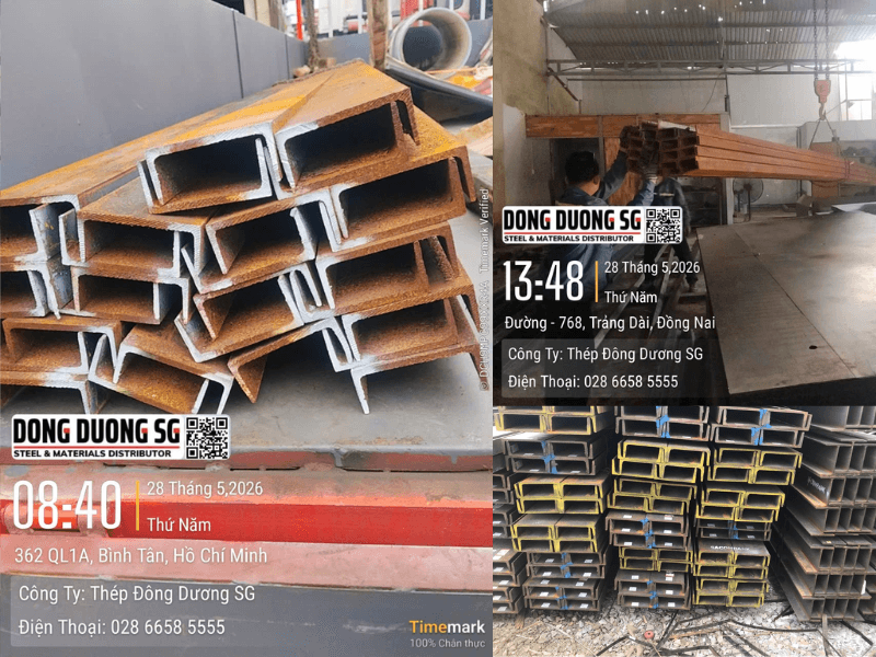 Bàn giao 3.4 tấn thép hình chữ U120x5mm về Biên Hòa Đồng Nai