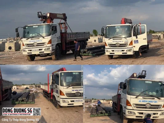 Bàn giao thép góc V63 tại Tân Uyên Bình Dương - Liên hệ mua hàng: 028.6658.5555