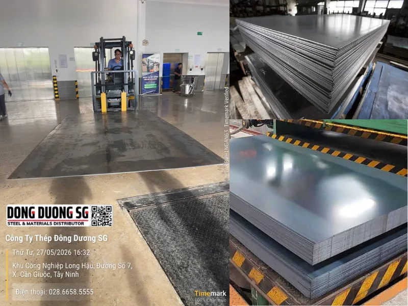 Bàn giao thép tấm dày 4 ly về khu công nghiệp Long Hậu tỉnh Long An ( nay là tỉnh Tây Ninh )