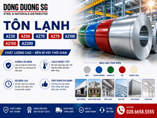Tôn lạnh az30 az50 az70 az75 az100 az150 az200