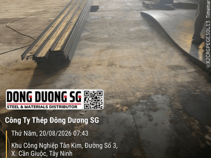 Ngày 20-8-2026 bàn giá 3 tấn sắt thép hình i150 về Cần Giuộc Long An, nay là Tây Ninh