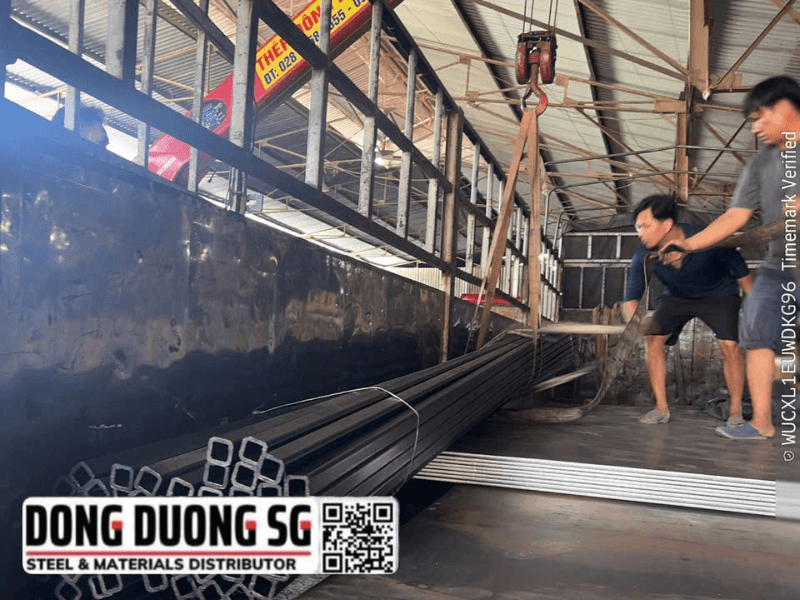 Giao thép hộp vuông đen cho Viện Nghiên Cứu Chế Tạo Tàu Thủy tại Bình Tân TPHCM ngày 21-8-2026 Giao thép hộp vuông đen cho Viện Nghiên Cứu Chế Tạo Tàu Thủy tại Bình Tân TPHCM ngày 21-8-2026