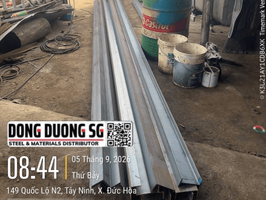 Bàn giao 1,5 tấn thép hình I120, U120, V70 tại Đức Hòa, Tây Ninh